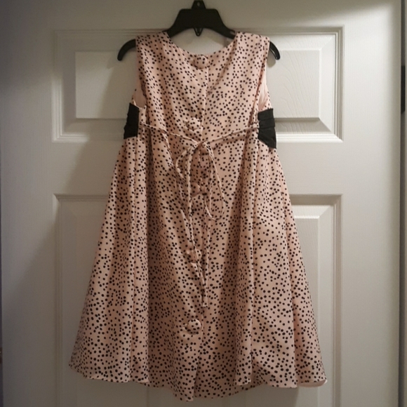 Helena Polka-Dot Bow Dress - Picture 2 of 5